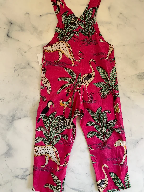 Pink Jungle Indian Cotton Dungarees long