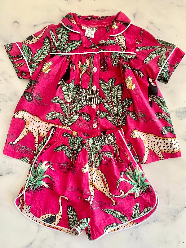 Pink Jungle Indian Cotton Pyjamas