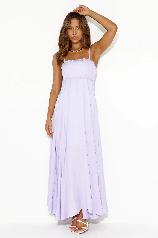 Vacations To The Islands Maxi Dress Lilac