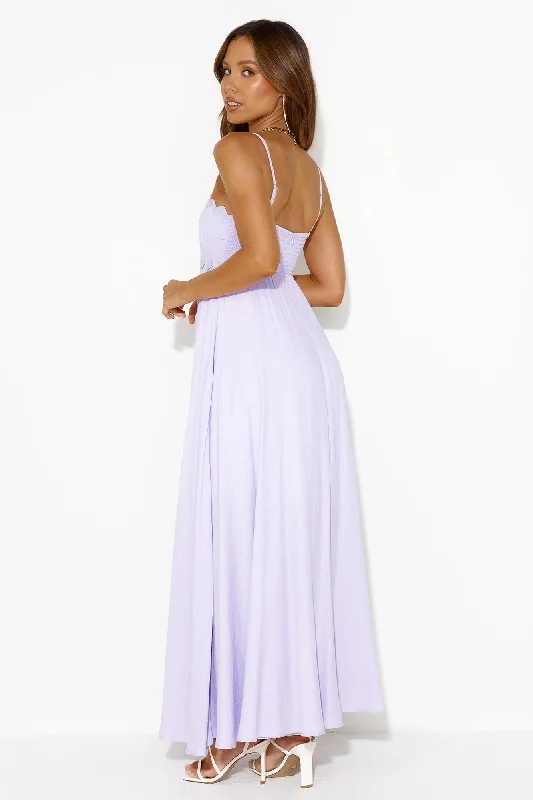 Vacations To The Islands Maxi Dress Lilac