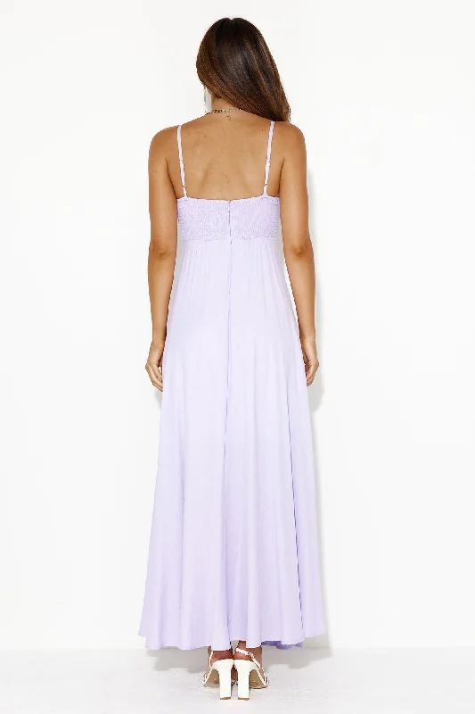 Vacations To The Islands Maxi Dress Lilac